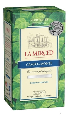 Yerba Mate La Merced Campo & Monte De 500g Pack 3u