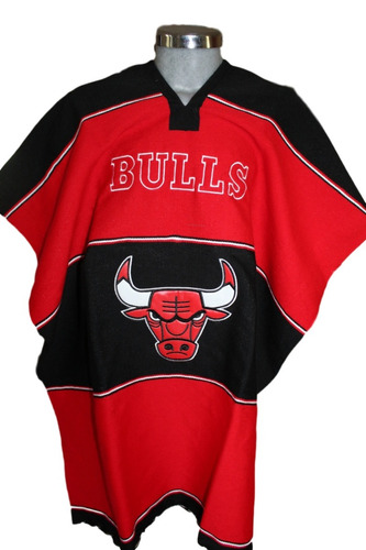 Jorongo Bulls Nba Mexicano Artesanal Bordado