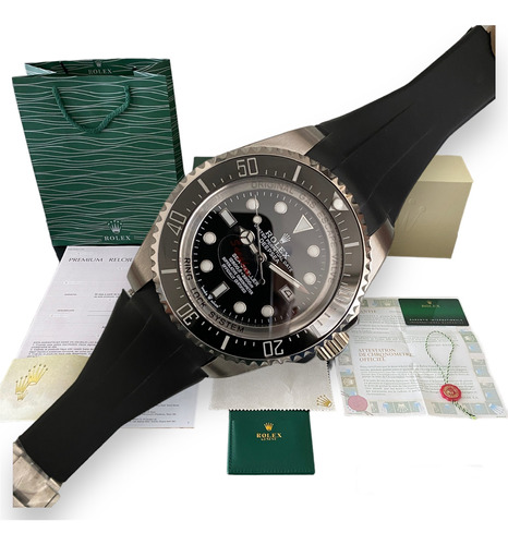  Reloj Rolex Deep Sea Automatico Negro Zafiro 44mm Caucho (Reacondicionado)