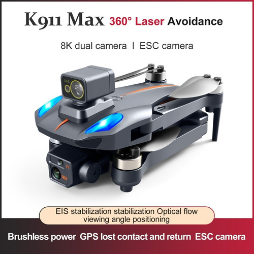 Imagen 6 de 10 de Dron K911 Max Gps 8k Con Cámara Dual Hd Profesional