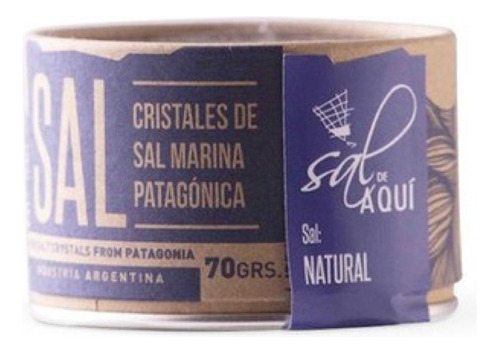 Pack X3 Sal De Aqui X70 Natural Cristales De Sal Marina 