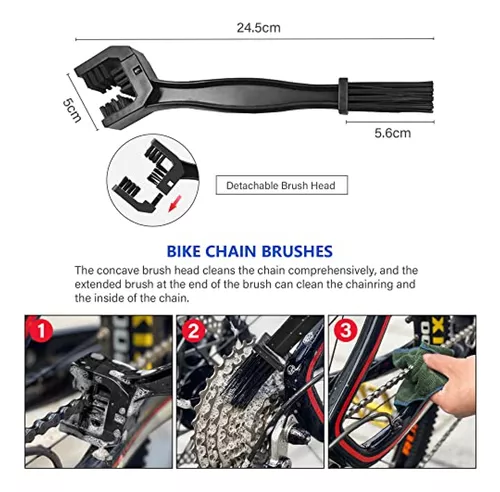 YIMAX Bike Chain Cleaner Set, Bicycle Cleaning Kit 100ML Chain Lube and  300ML Cleaning Spray Biodegradable Bike Chain Lubricant with Brushes  Cycling