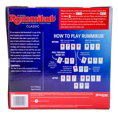 Juego Rummikub: The Original Rummy Tile Pressman