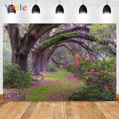 Árbol Forestal De 210 X 150 Cm, Ramas Dobladas, Flores Que C