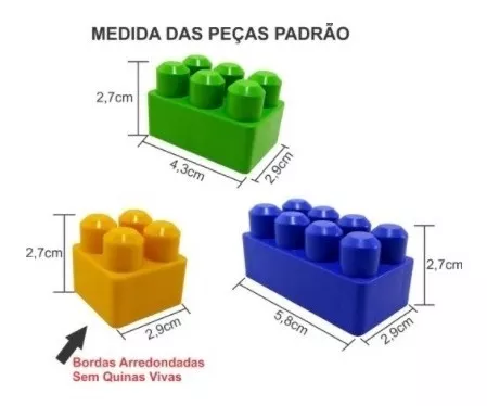 Bloco de Montar em Promoção e envio Imediato 12x Sem Juros Brinquedo  Educativo