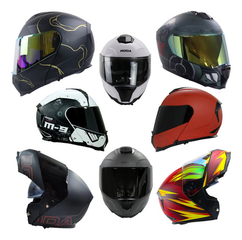 Casco Roda Revenge Pro Abatible Certificado Dot Hombre Mujer