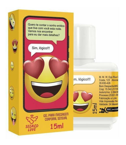 Segred Love Sim Lógico 15ml Gel Beijável