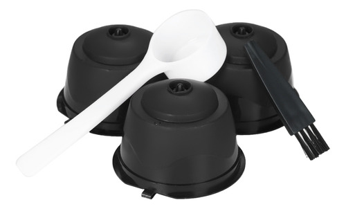 Juego De Cápsulas De Café Reutilizables De 3 Piezas Con Cuch