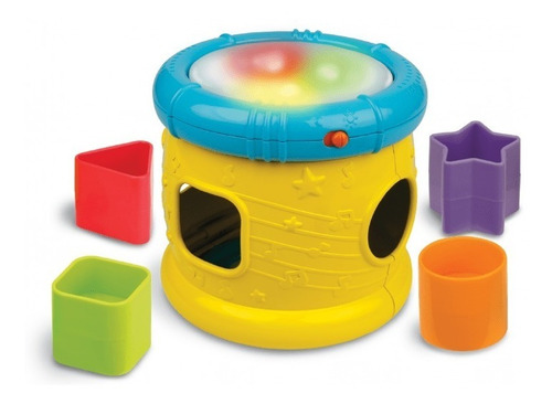 Tambor Musical Con Encastre Y Sonido Winfun
