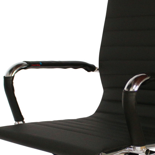 Cadeira Escritório Luxo Secretária Importway Esteirinha Cor Preto Material do estofamento Couro sintético