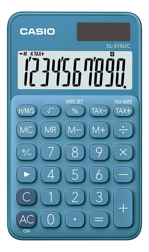 Calculadora Portátil Casio 10 Dígito Alim Dupla Sl-310uc-bu