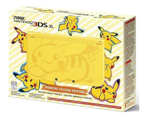 Nintendo New 3DS XL Pikachu Yellow Edition color amarillo