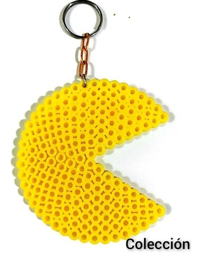 Llaveros Hama Beads(tubitos) Set Pacman 4 Piezas A Elegir