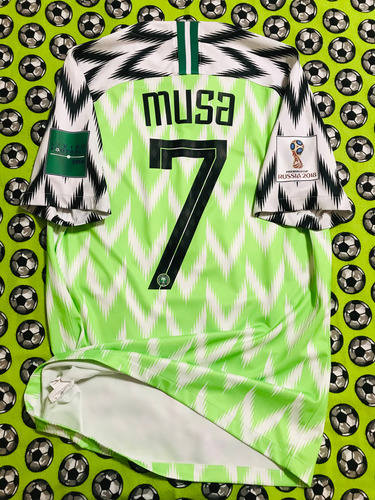 Jersey Camiseta Nike Nigeria Mundial 2018 Ahmed Musa S