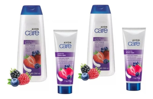 Kit Crema Corporal Piel Radiante + Crema Manos Frutos Rojos 