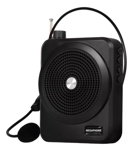 Parlante Megafono Portatil Recargable Microfono Multifuncion