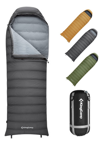 Kingcamp Saco De Dormir Ultraligero De Plumn De 650 Hilos, C