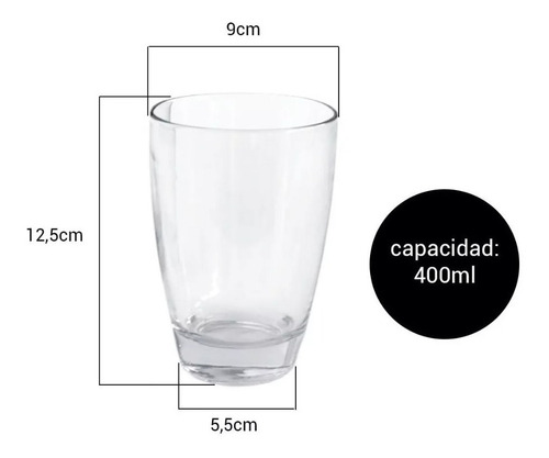 Imagen 5 de 7 de Set X 24 Vajilla Platos Gema Vidrio Vasos Pampa Y Cubiertos