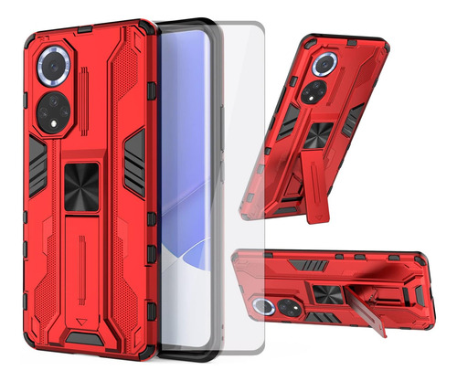 Funda Para Honor 50 5g Con Protector De Pantalla Roja