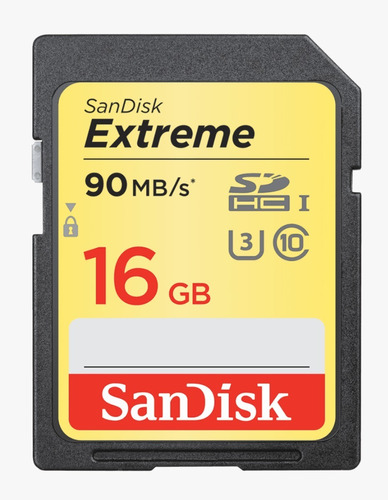 Sandisk Extreme Sdhc Classe10 90mb/s 16gb Sd Full Hd 3d 600x