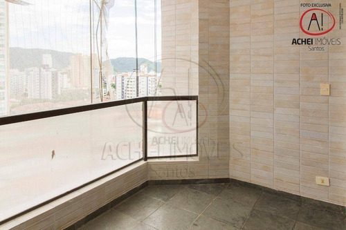 Imagem 11 de 30 de Cobertura Duplex Extraordinária À Venda Com 4 Suítes, 5 Salas, Piscina E Incrível Área Gourmet, 390 M² Por R$ 2.700.000 - Ponta Da Praia - Santos/sp - Co0095