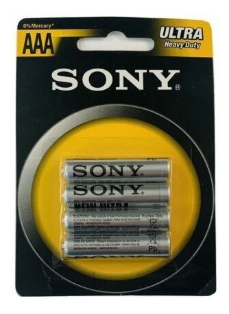 Bateria  Aaa  Sony Carbon Zinc/ultra Heavy Pack 4