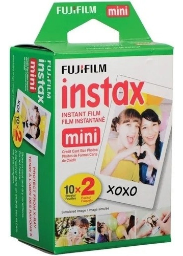 20 Fotografías Fujifilm Instax Mini Iso 800 - Cartucho De La