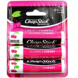 Protetor Labial Chapstick Classic Cherry(cereja) 3 Unidades