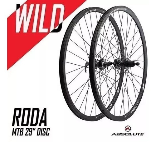 Roda 29 Absolut Disc K-7 Aero 32f Preto - 8239