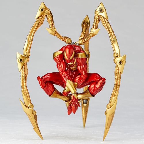 Boneco Iron Spider Amazing Yamaguchi Revoltech Aranha Ferro