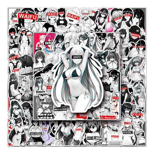 Pegatinas De Anime Hentai Para Monopatín Calcomanías Imperm