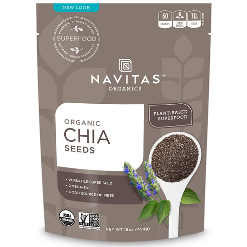 Navitas Orgánicos Orgánicos Semillas De Chía De 16 Oz