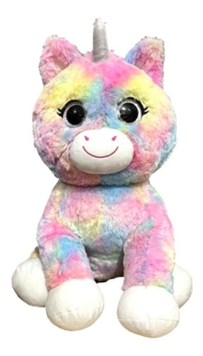 Peluche Gigante Unicornio 70cm Con Ojos Brillantes