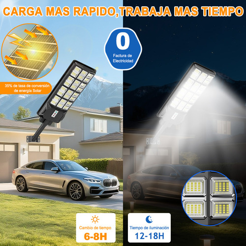 Vedd® Lámpara Led Solar Luminaria Suburbana Alumbrado 2500w