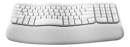Teclado Logitech Wave Keys Ergonomico Inalambrico Blanco Esp
