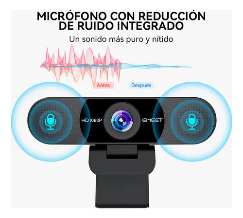 Cámara Web Full Hd 1080p@30fps Emeet C960 Con 2mics
