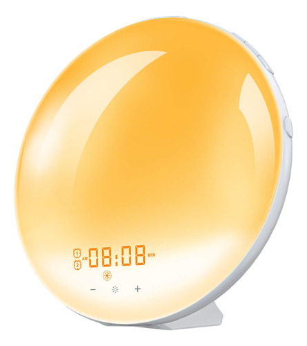 Reloj Despertador Inteligente 7 Color Luz Nocturna
