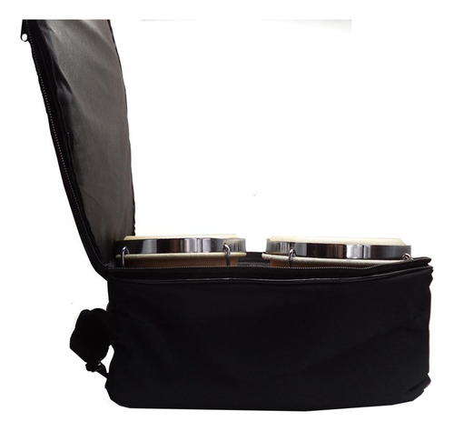 Kit Bongo Torelli Tb-010 Branco 6x7 Com Capa Acolchoada