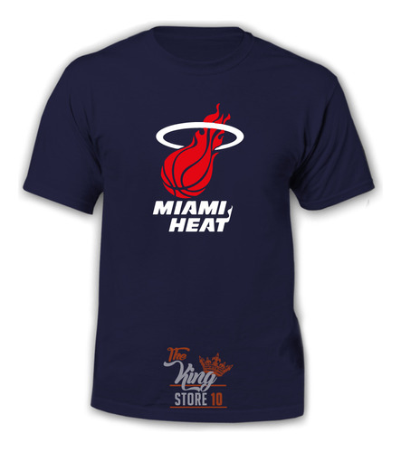 Polera, Miami Heat Logo, Nba, Basketball / The King Store