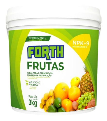 Forth Adubo Fertilizante P/ Árvore Frutífera Npk Frutas 3kg