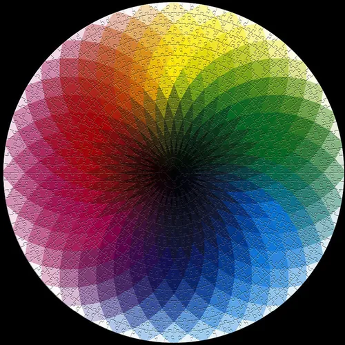 1000 Piezas De Rompecabezas Circular, Mil Colores, Arcoíris