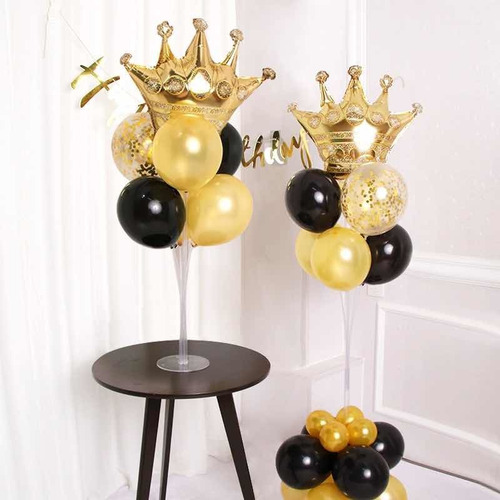 Imagen 4 de 10 de Base Soporte Con 7 Varillas Porta Globo Mesa Cotillon Cumple