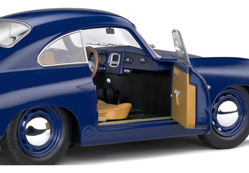 Miniatura Porsche 356 Pre-a 1953 Azul Gasolina 1:18 Solido
