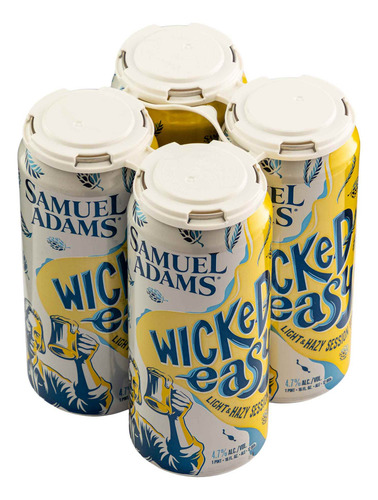 Four Pack Cerveza Samuel Adams Wicked Easy Lata 473 Ml