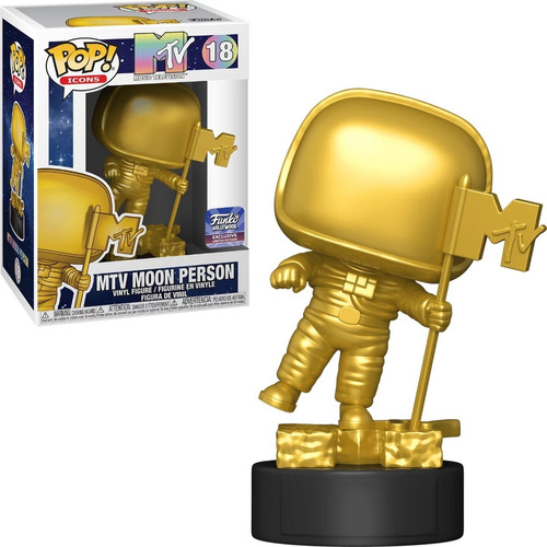 Mtv Moon Person Dorado Funko Pop Exclusivo Hollywood