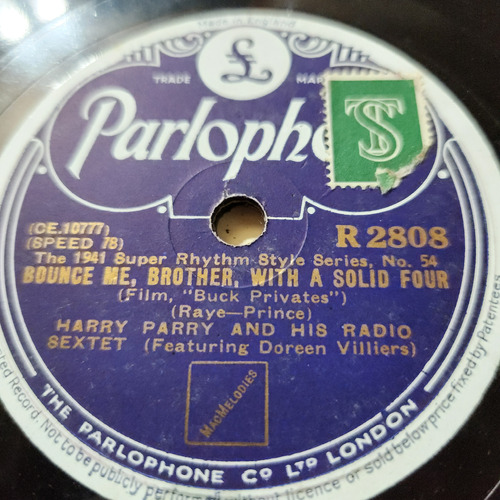 Pasta Harry Parry His Radio Sextet Parlophone C616