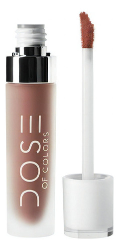 Labial Dose of Colors Liquid Matte Lipstick color knock on wood