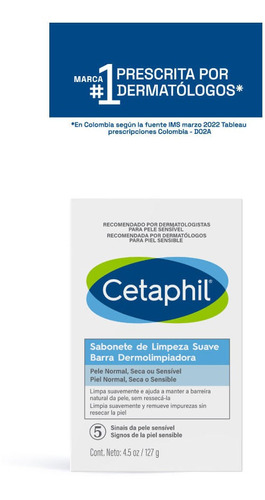 Barra Dermolimpiadora - Cetaphil 127 Gr
