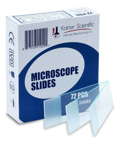 Portaobjetos De Microscop Para Microscopio, Bordes Esmerilad