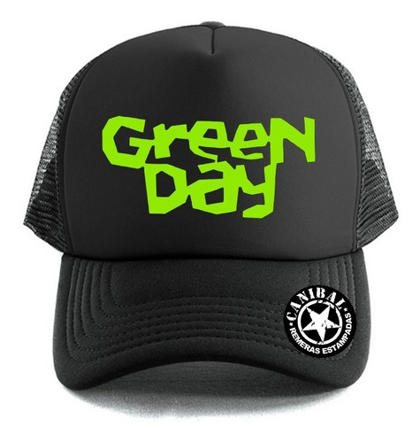 Gorras Trucker Green Day Logo Remeras Estampadas Canibal
